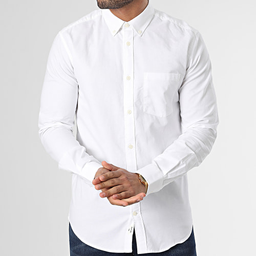 Chemise Manches Longues Neil Oxford Blanc