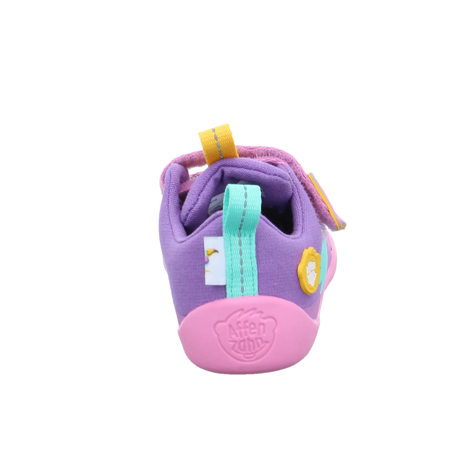 AFFENZAHN Kleinkinder-Halbschuh Klett Flieder Textil  Komfortschuh