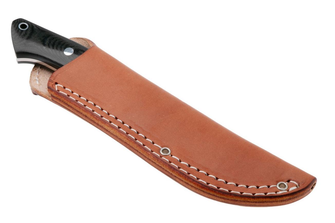 Bark River Classic Semi Skinner BR-02-182-021 CPM MagnaCut, Black Linen Micarta, bushcraftmes
