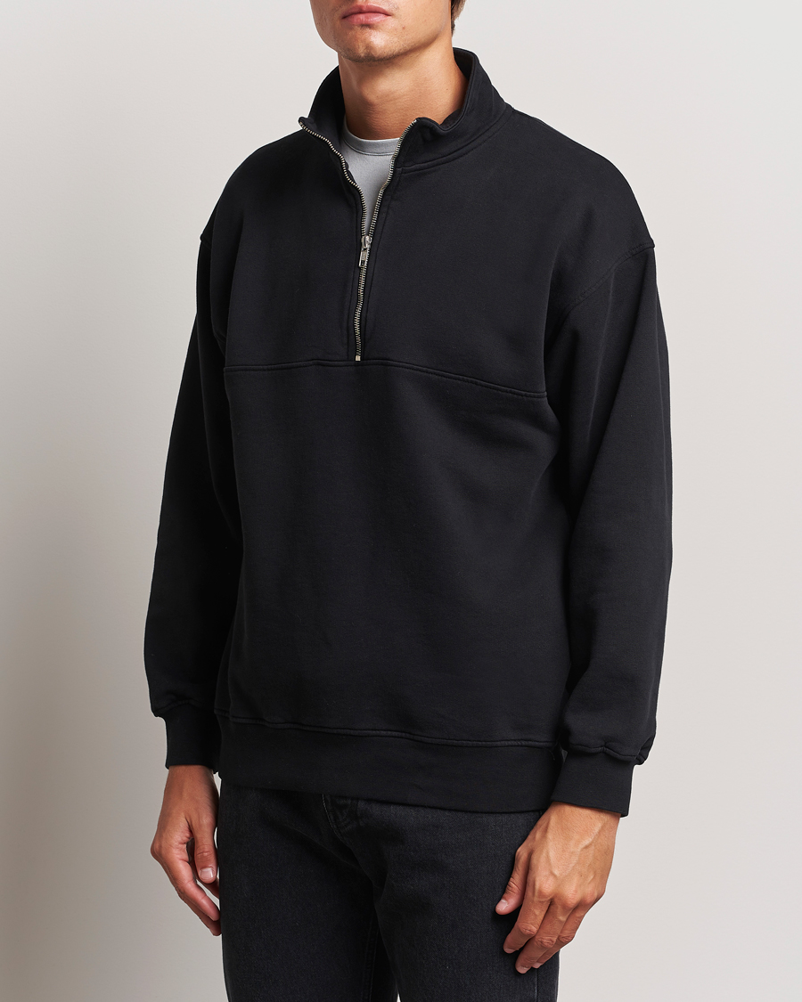 Colorful Standard Classic Organic Half-Zip Deep Black