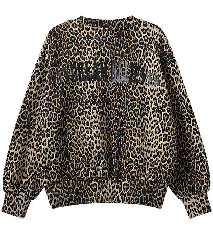 Sofie Schnoor Sweatshirt - Elisy - Light Brown Leopard m. Schwar