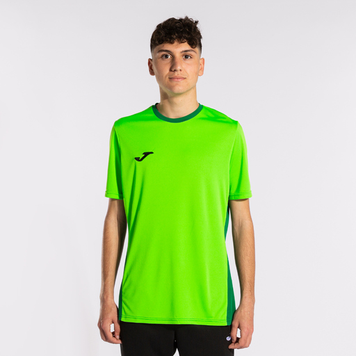 Camiseta Joma Winner II de manga curta verde fluorescente