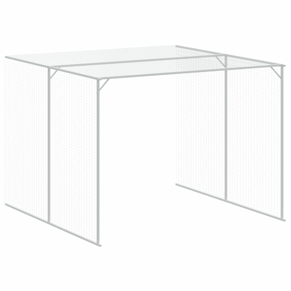 Niche pour chien avec cour gris clair 214x1273x181 cm