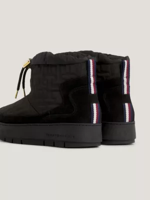 Botas de neve TH Monogram em camurça