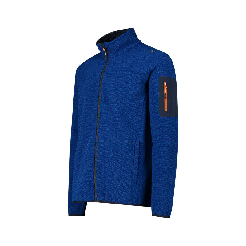 Men's jacquard Knit-Tech fleece with rhombus motif - Polaire homme