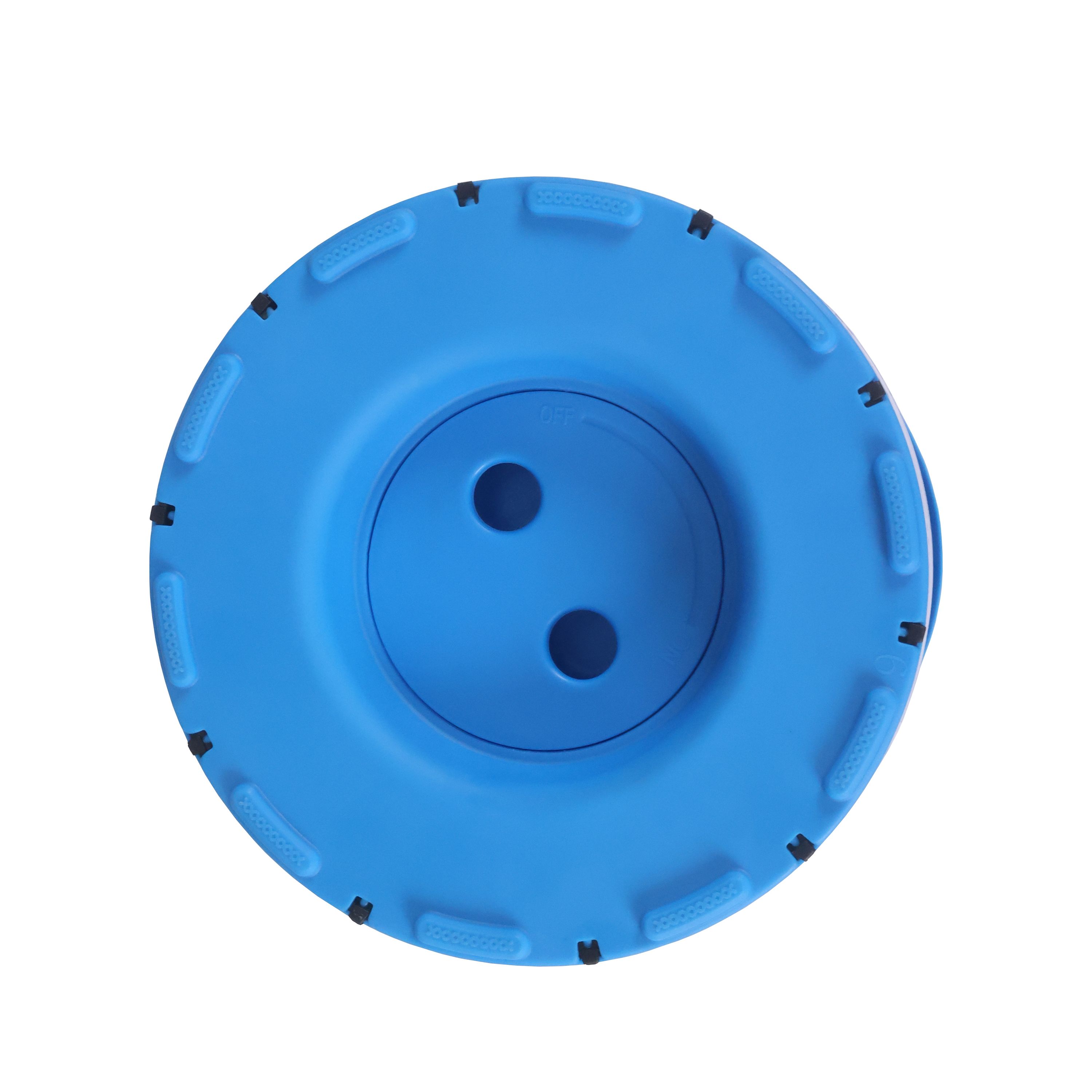 Klapphocker höhenverstellbar schwarz/blau