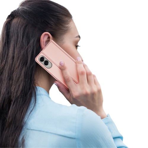 Samsung Galaxy S25 Edge Flip Wallet Cover Leder Tasche - Rosa