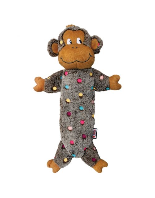 Kong Low Stuff Speckles Monkey - Hondenspeelgoed - 40 cm Large