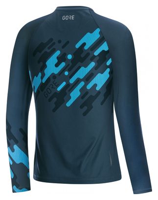 Maillot manches longues Femme GORE C5 Trail Bleu