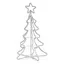Juletreformet LED-dekorasjonsbelysning 93 cm IP44