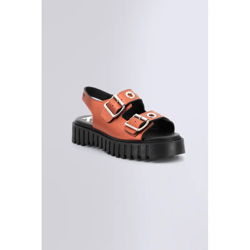 Kick falk Bronze cuivre SANDALES Cuir Femme