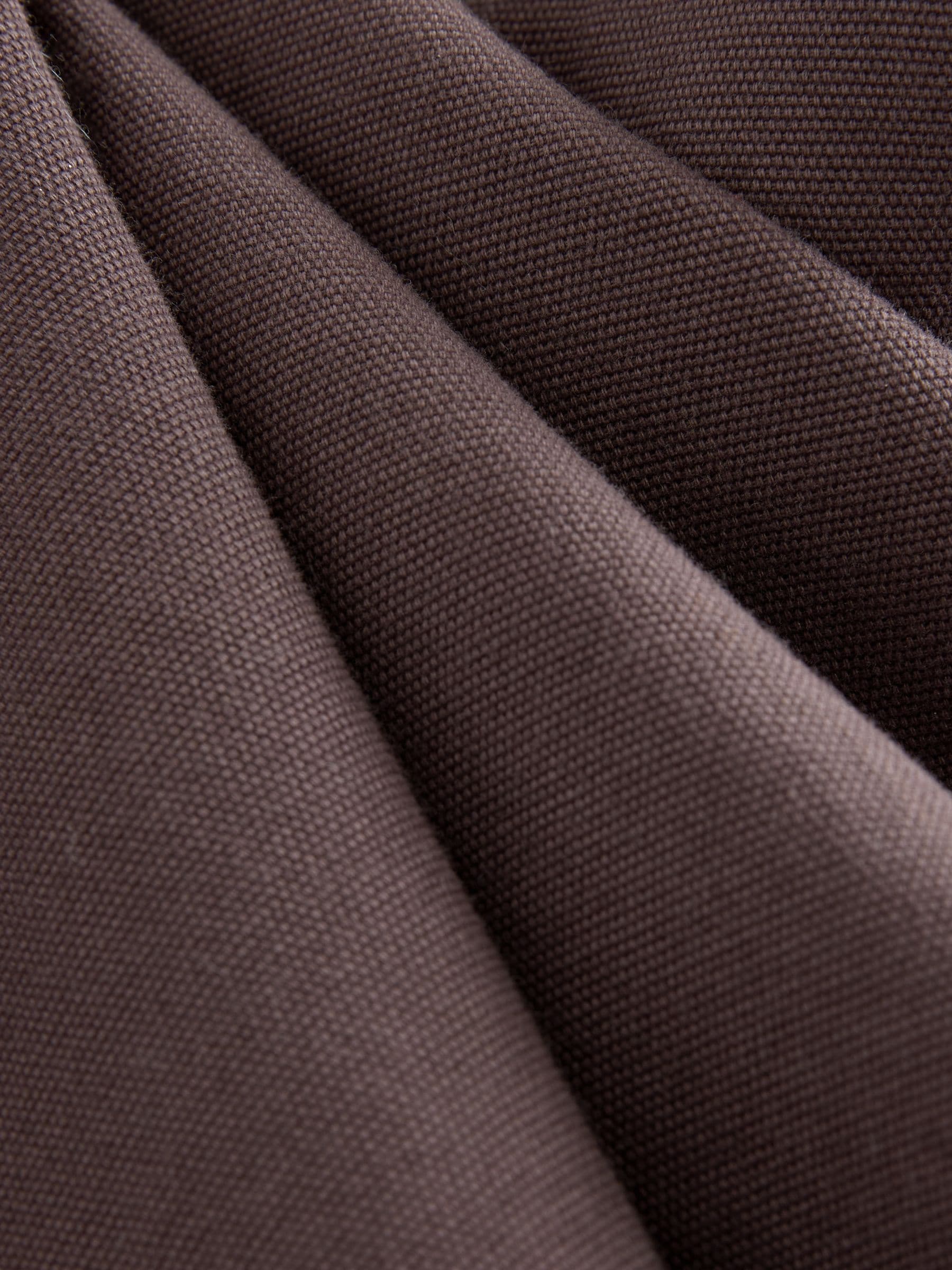 Chocoladebruin - Long Sleeve Garment Dyed Oxford Shirt