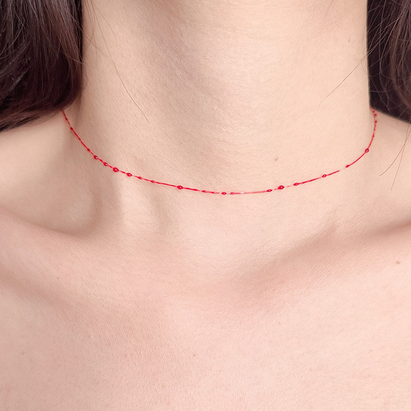 (40-44cm) Grusel Choker Bluttropfen Halskette Fasnachts Kostüm Zubehör Motto Party Gothic Accessoire Halloween Foto Requisite - Schnittwunde
