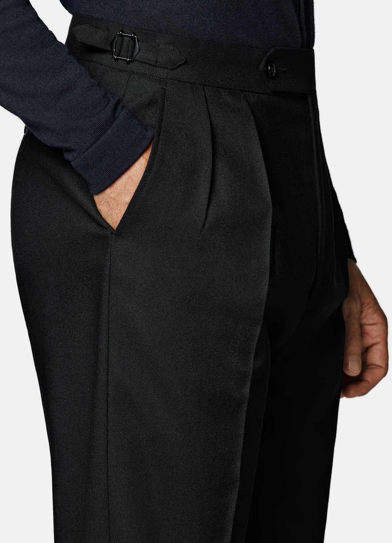 Pantalon Wide Leg Tapered noir
