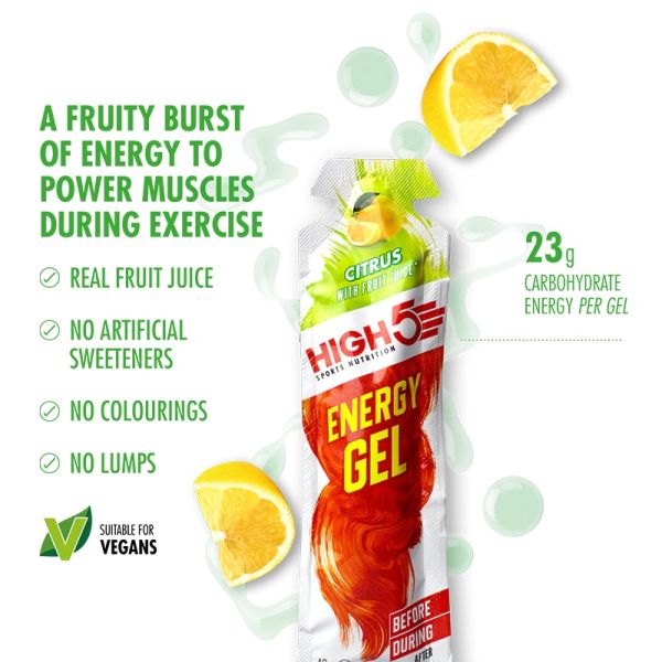 High5 Citrus EnergyGel, 40gr