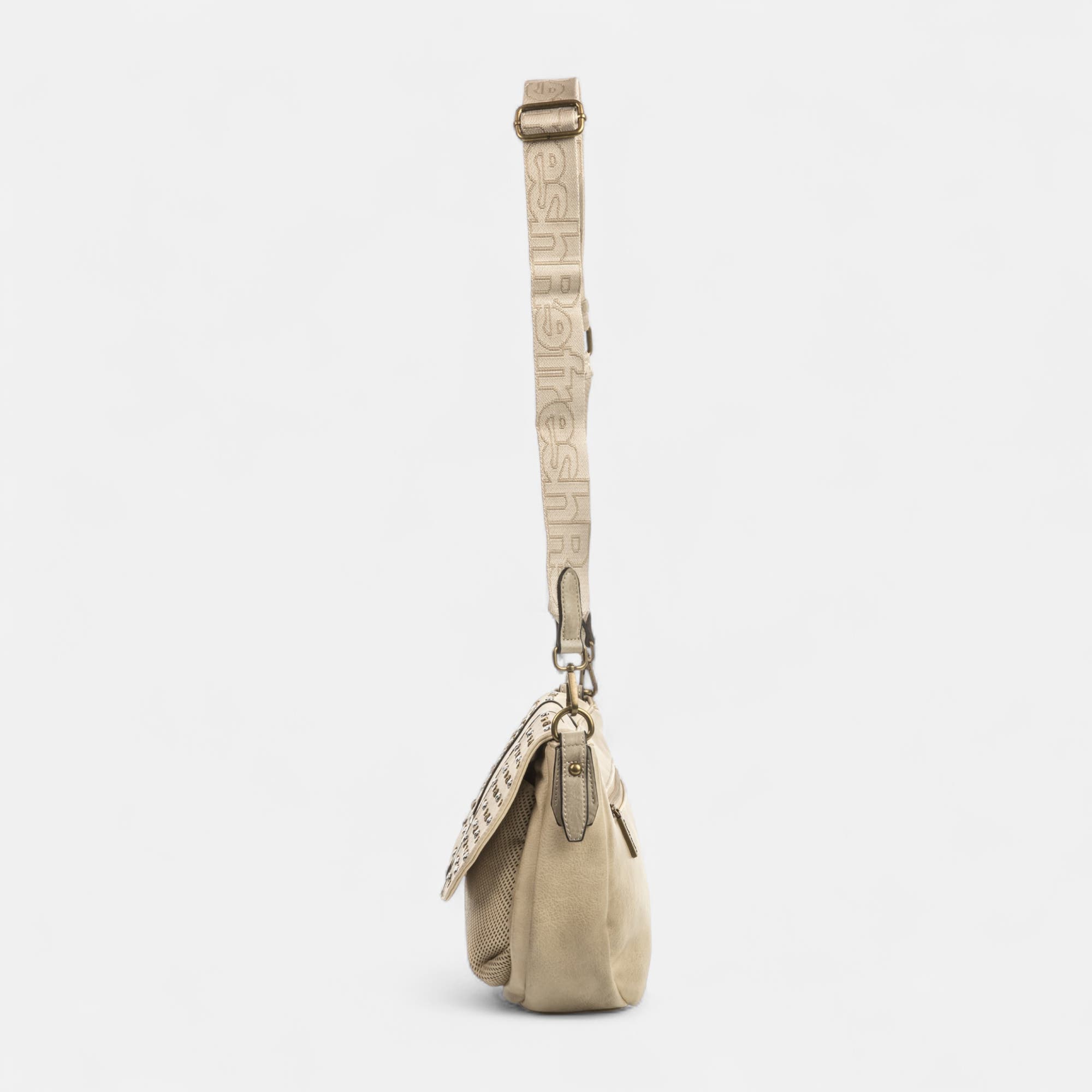 Sac bandoulière beige