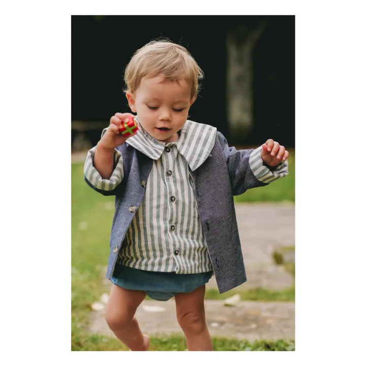 Loir Veste Ysée Réversible | Denim gris
