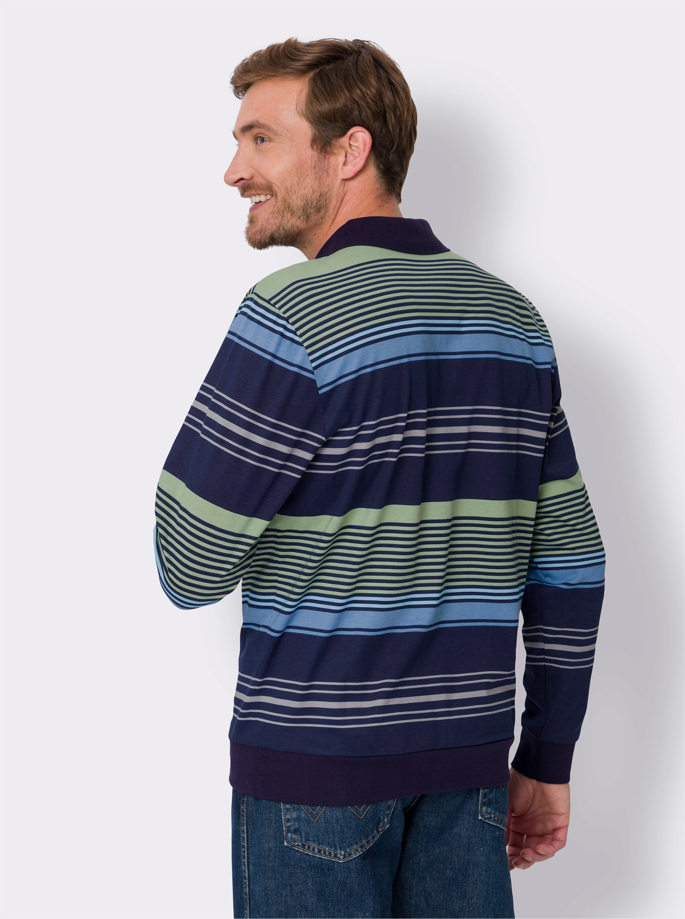 Langarm-Poloshirt
