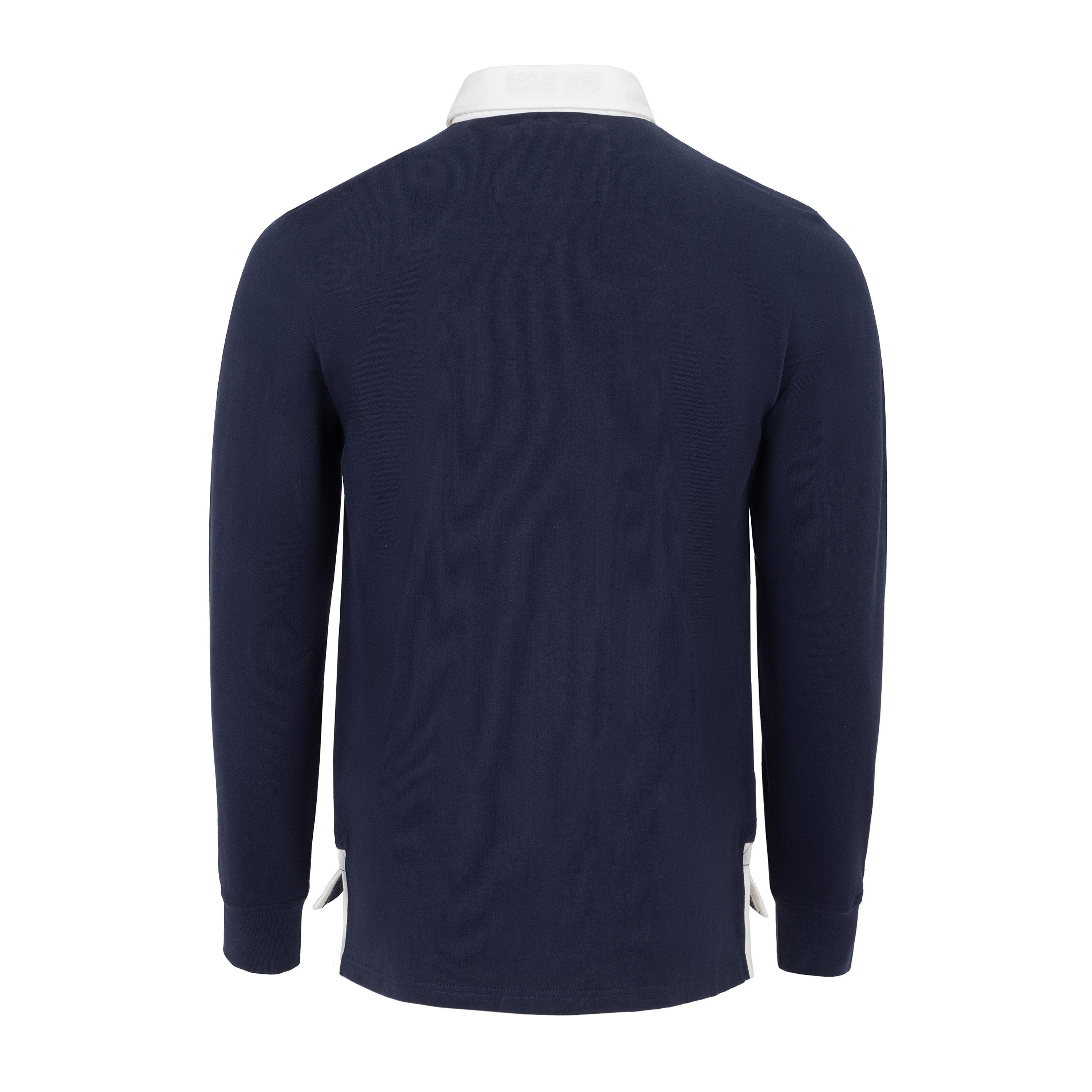 KooGa Vintage Long Sleeve Rugby Shirt Mens
