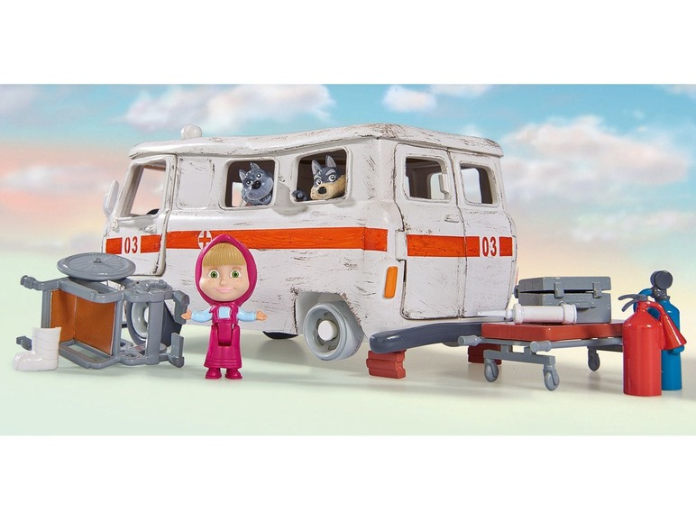 Masha en de beer ambulance speelset