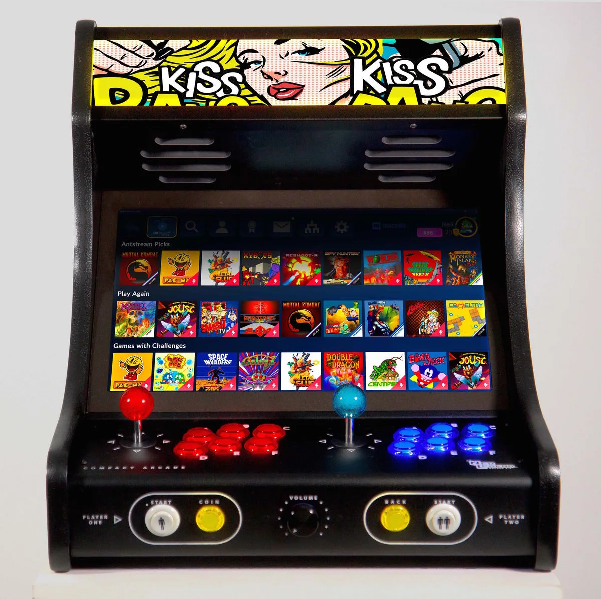 Compact Arcade Family - Kiss Kiss Bang Bang by Butcher Billy Bornes d'arcade