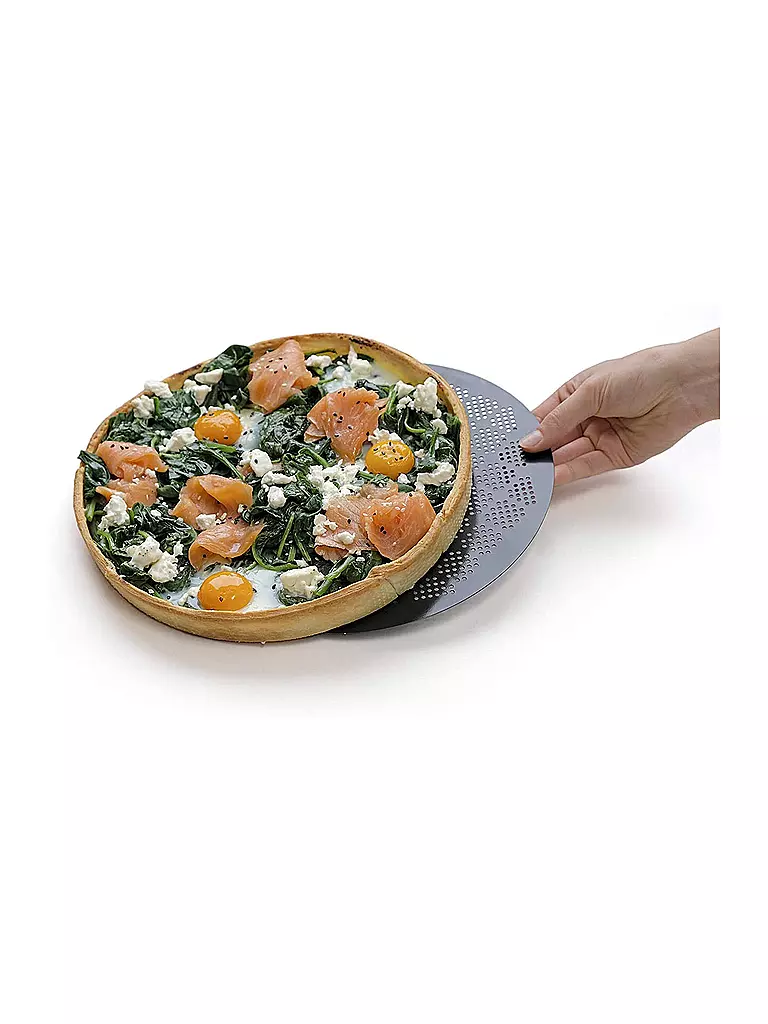 KAISER Tarte-/ Quicheform mit Hebeboden 28cm Antihaft  schwarz