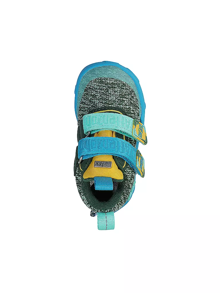 AFFENZAHN Kinder Barfußschuhe - Übergangsschuhe KNIT HAPPY  Bär petrol