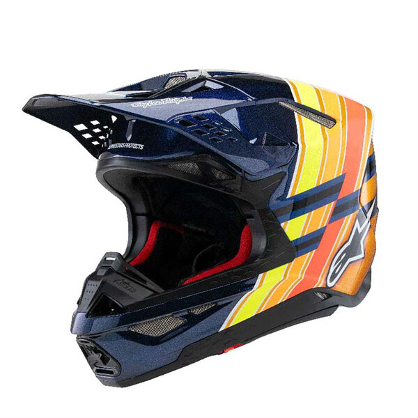 Alpinestars - Casque S-M10 TLD Edition 25 Bleu foncé / Orange / Jaune fluo / Rouge