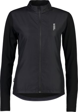 REDWOOD WIND Damen-Merino-Langarmtrikot mit Windschutz  black  L