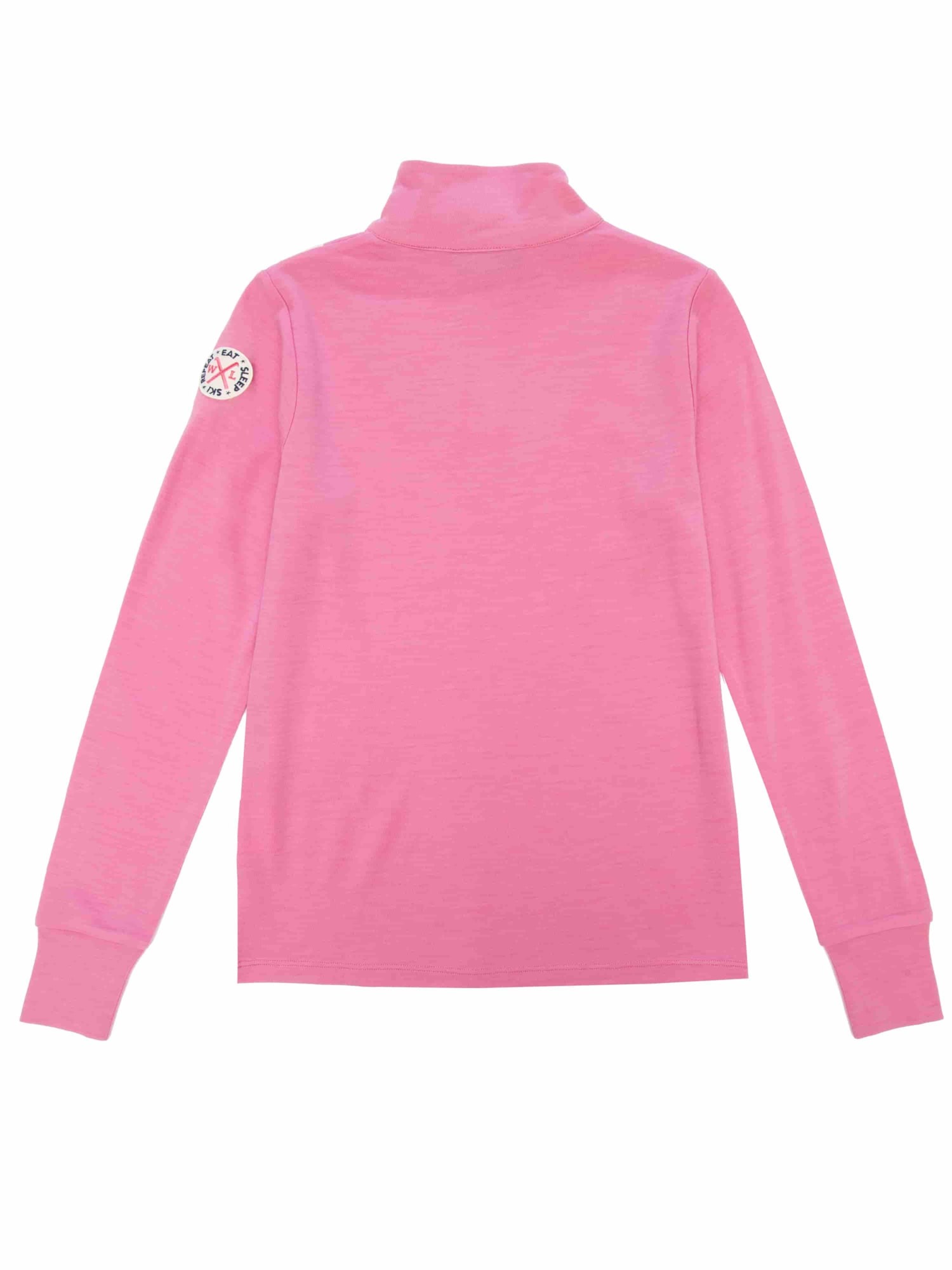 Skarslia Merino Half-Zip Junior Bubblegum