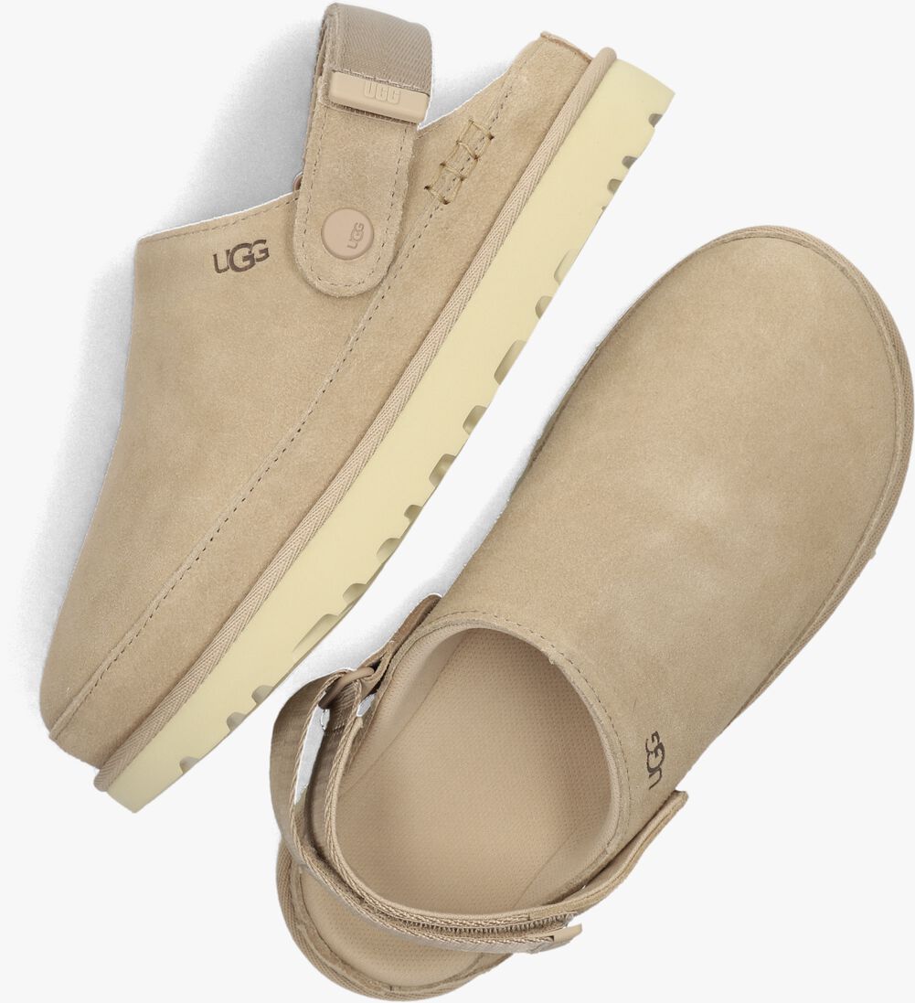 UGG beige ugg instappers w goldenstar clog
