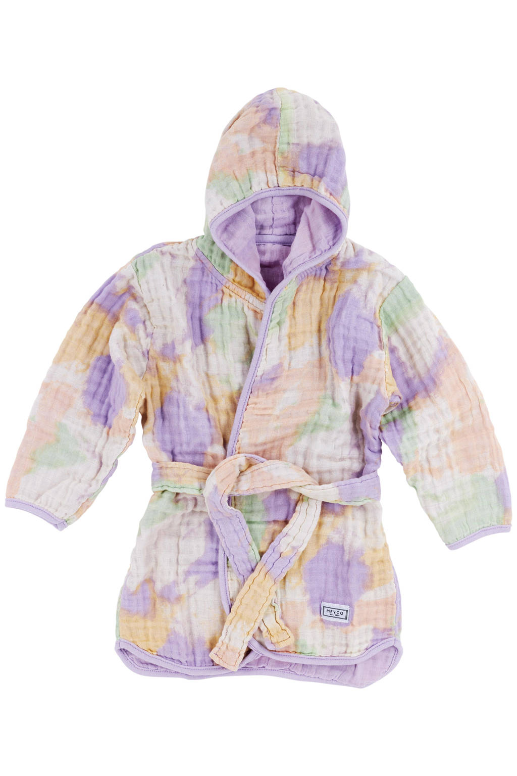 hydrofiele badjas Tie-dye soft lilac