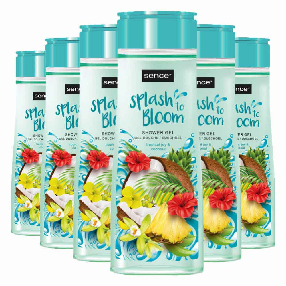 6x Sence Douchegel Tropical Joy & Coconut300 ml