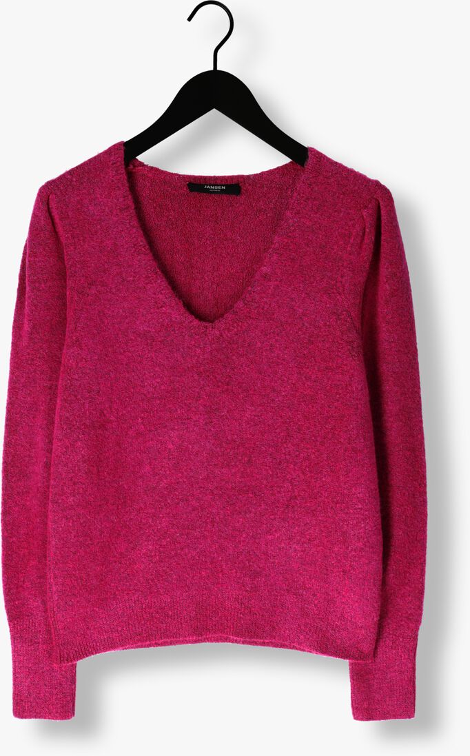 JANSEN AMSTERDAM roze jansen amsterdam trui k190 knit v-neck long sleeves