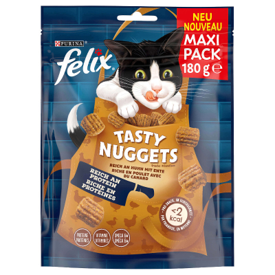Felix Katzensnacks Tasty Nuggets Huhn & Ente 180g
