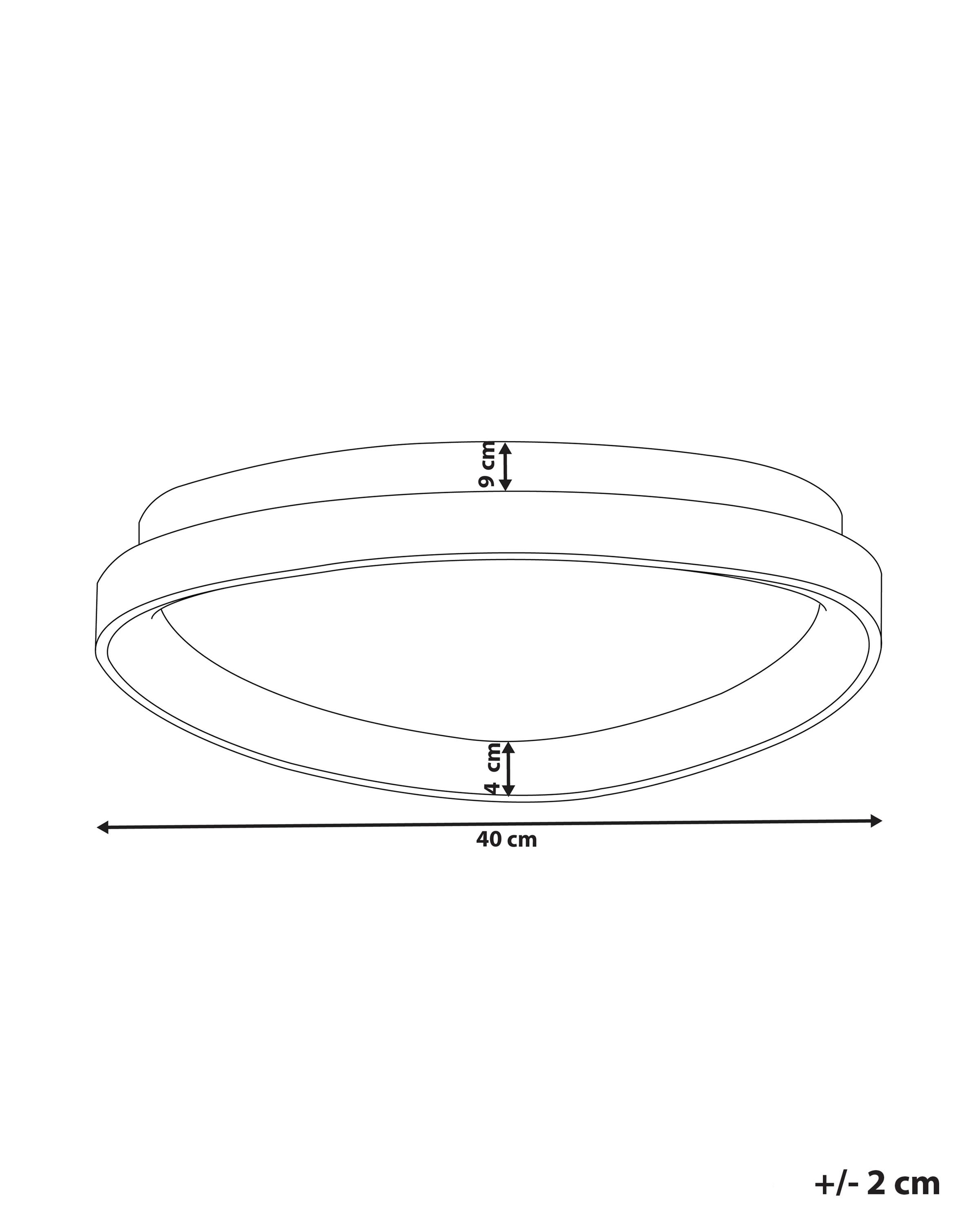 LED plafondlamp NANDING Metaal Zwart