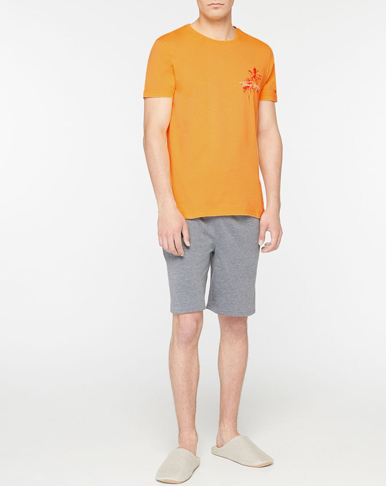 Tommy Hilfiger T-Shirt 100% Coton Bio Palm orange