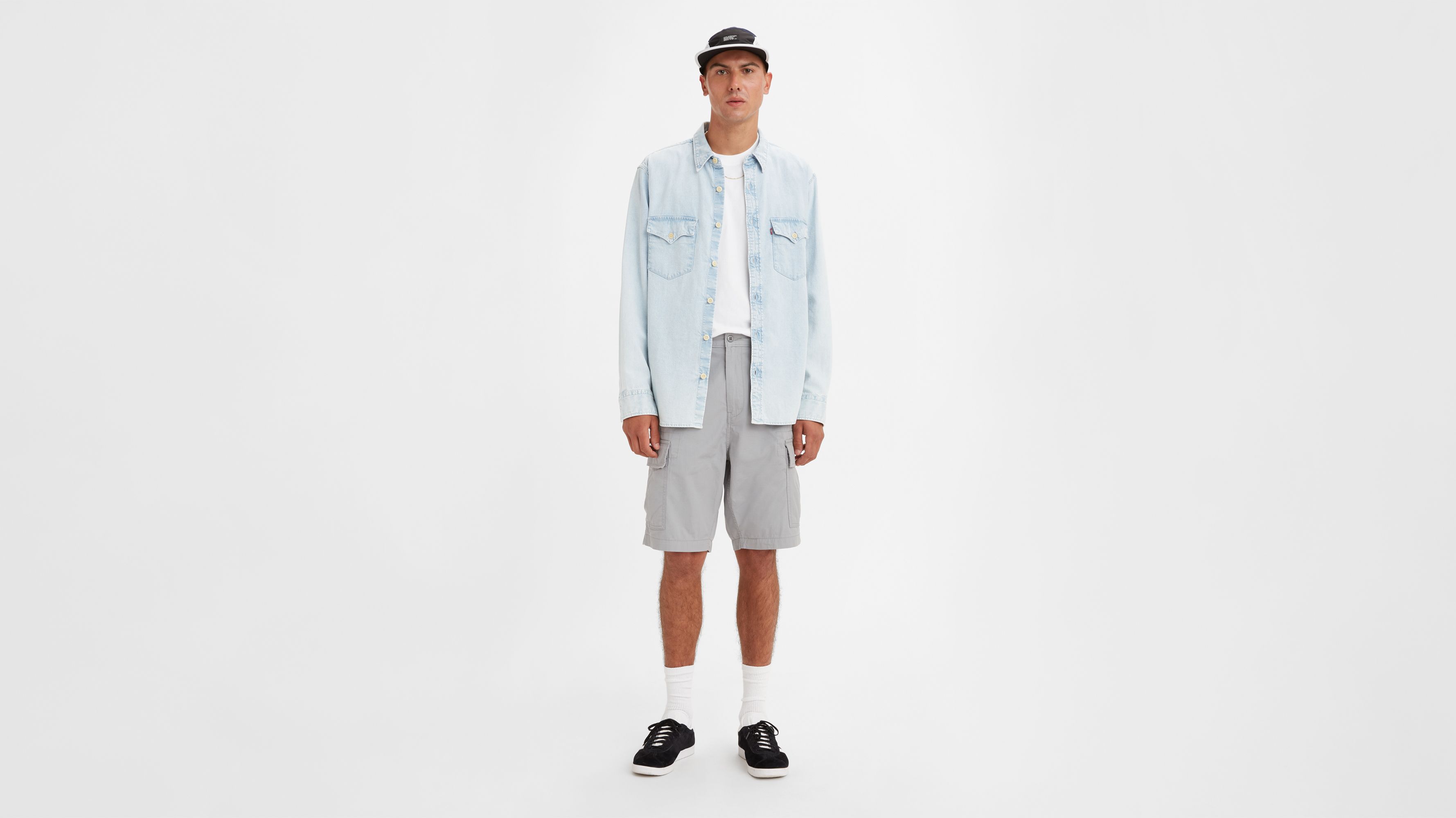 Short Carrier cargo - Monument Ripstop - Gris