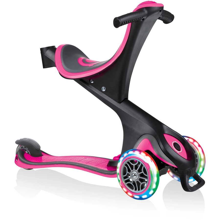 GLOBBER GO-UP COMFORT LIGHTS mit Leuchtrollen, pink