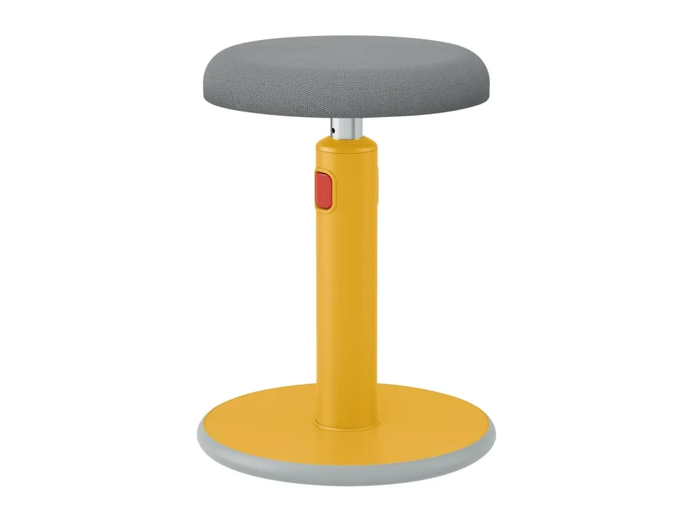 Leitz Ergo Cosy Active Sidde-stå balancestol 2-i-1 varm gul - højdejustering 46-79 cm