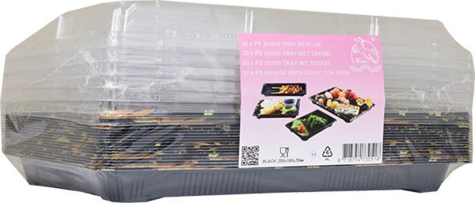 Vima Sushi Tray 255x185x20mm 20st