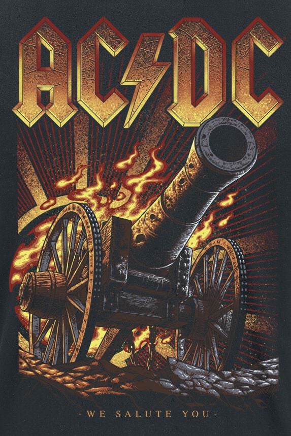 Burning Salute | AC/DC T-Shirt Manches courtes