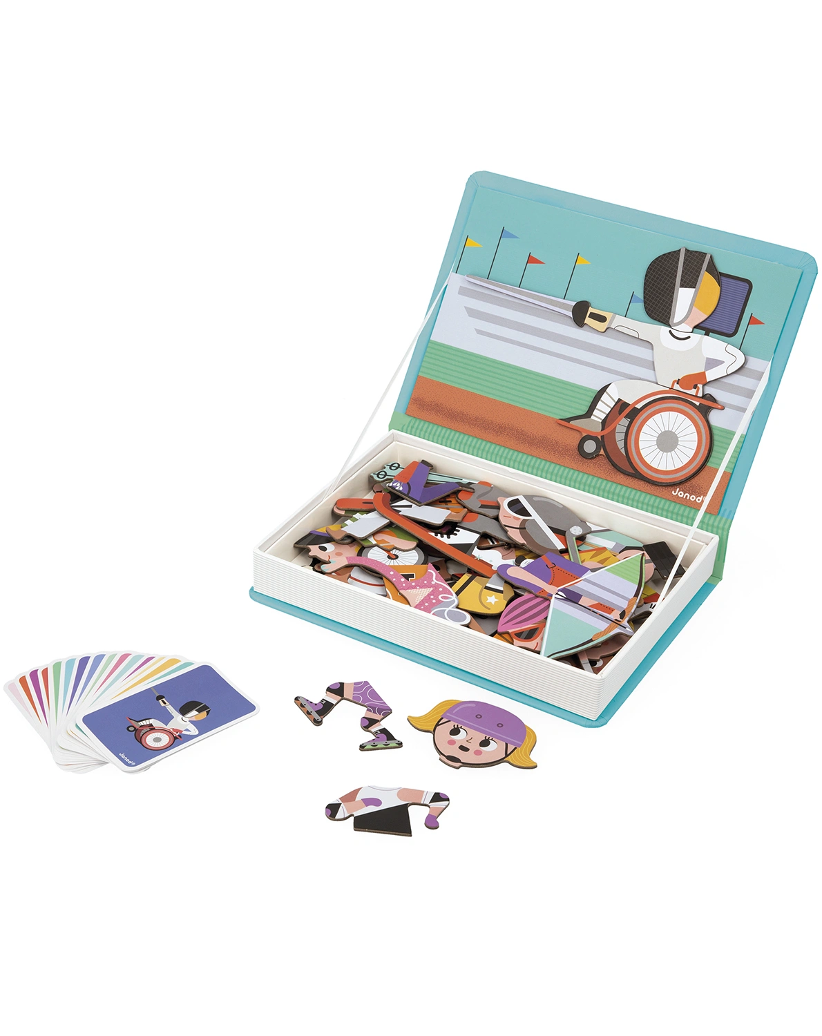 Magnetbuch SPORTS 64-teilig