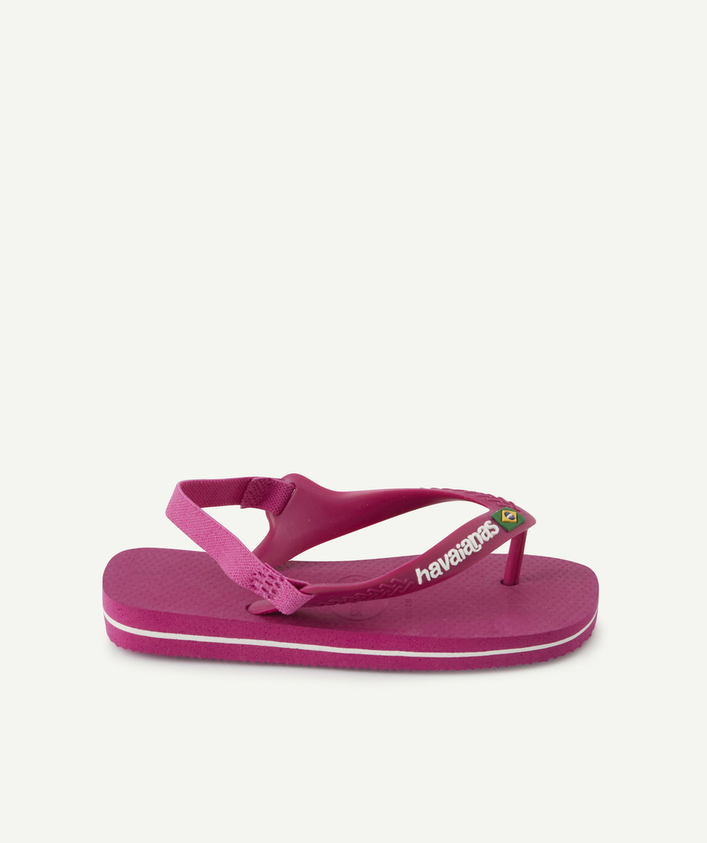 HAVAIANASTONGS BÉBÉ FILLE ROSES AVEC LOGO BRÉSIL