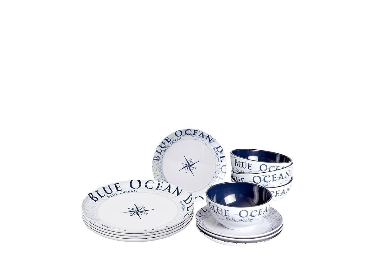 Brunner Midday Blue Ocean 12-delig serviesset