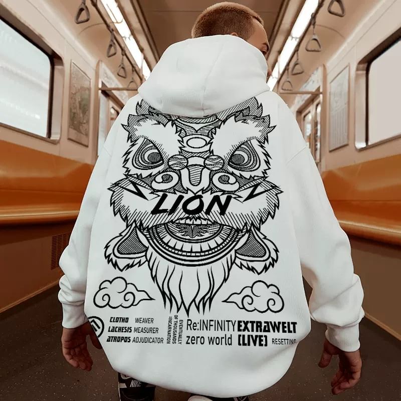 Cowpow - Leeuwendans Print Hoodie