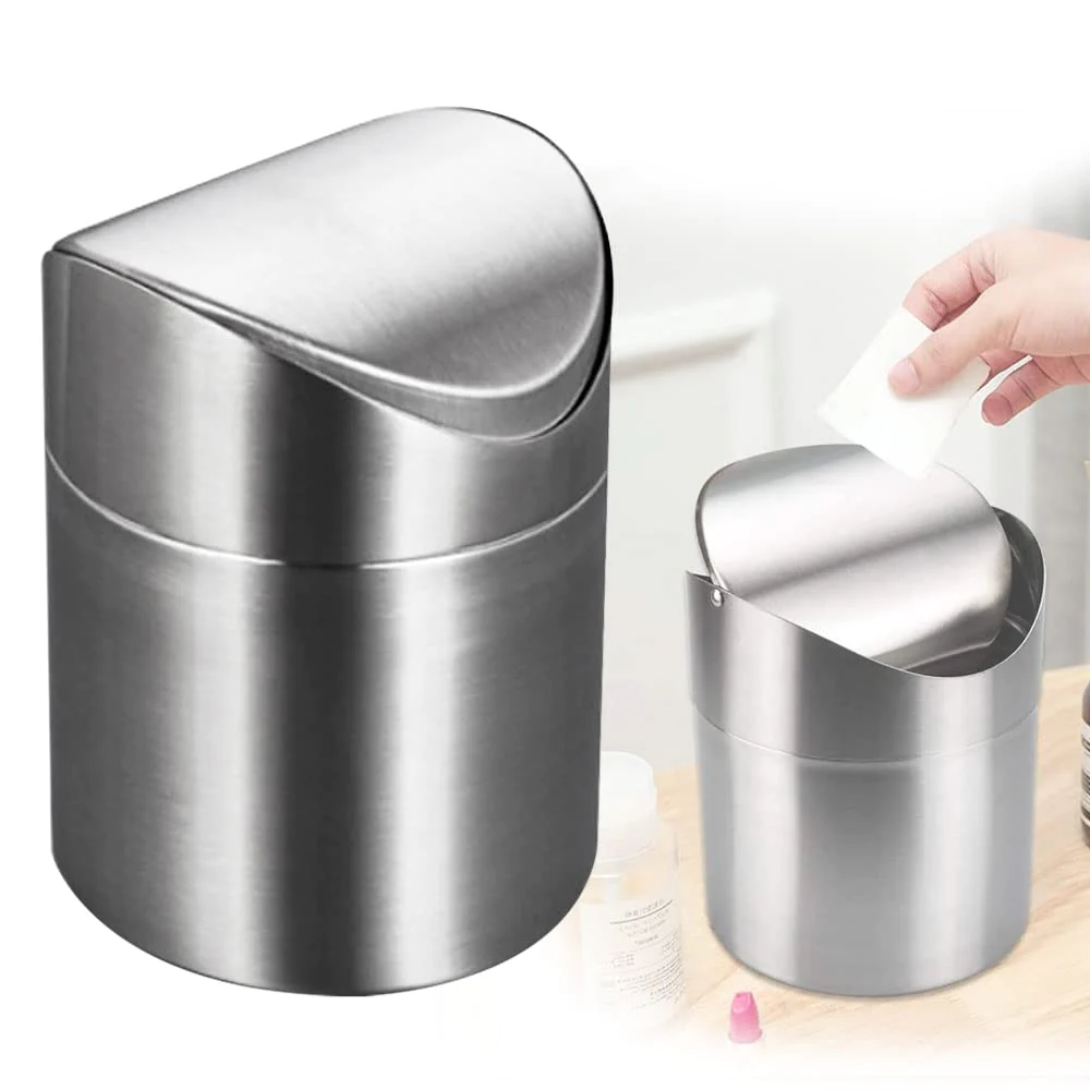 Petite Poubelle de 1,5L de Table inox Vendos85