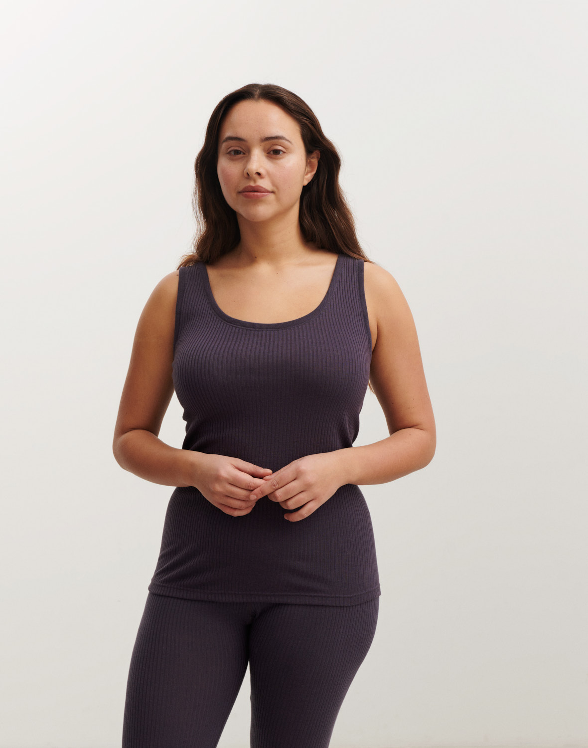 Tanktop van merinowol voor dames in Retro-rood