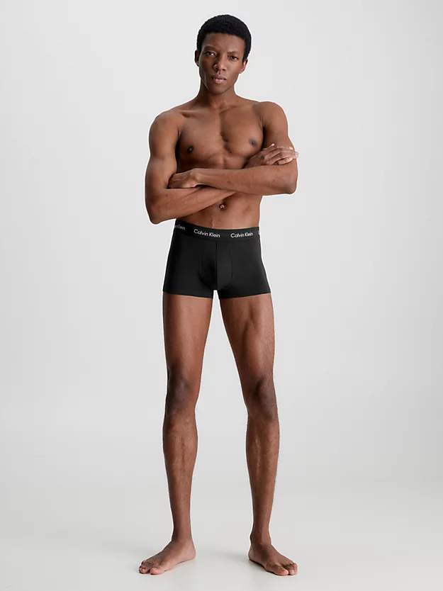 Pacote com 3 Cuecas Boxer de Cintura Baixa - Algodão Elástico