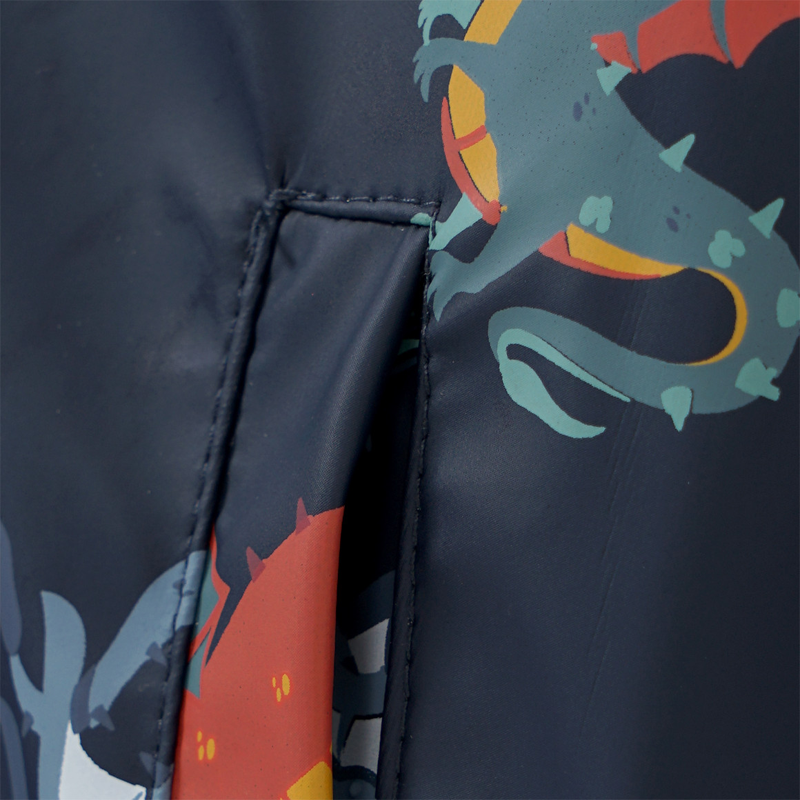 Topolino Jungen Regenjacke mit Drachen dunkelblau